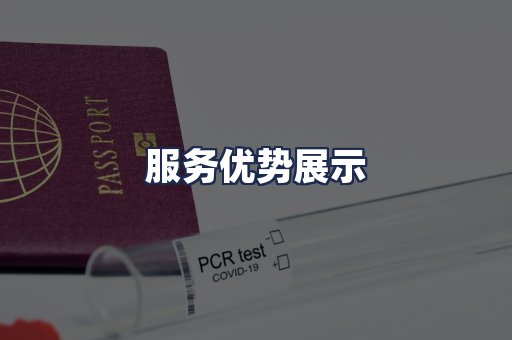 服务优势展示